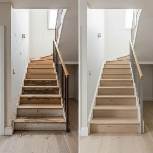 rénovation cage d'escalier est escalier