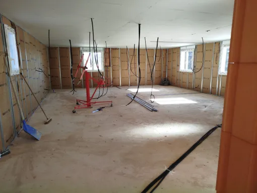 pose d'isolation et ossature 