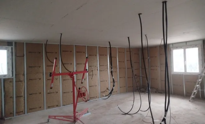 pose d'isolation et ossature 